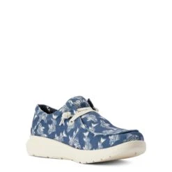 Ariat® Men's Hilo Stretch Lace Bonefish Blue Slip On Shoes 10042500 -Ariat F22 MNS WEST 10042500 medial