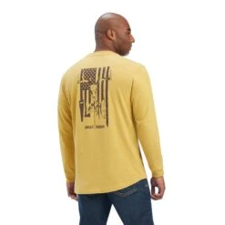 Ariat® Men's Rebar Outdoor Graphic Antique Gold T-Shirt 10041418 7 Ariat® Men's Rebar Outdoor Graphic Antique Gold T-Shirt 10041418 -Ariat F22 MNS WORK 10041418 back