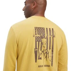 Ariat® Men's Rebar Outdoor Graphic Antique Gold T-Shirt 10041418 8 Ariat® Men's Rebar Outdoor Graphic Antique Gold T-Shirt 10041418 -Ariat F22 MNS WORK 10041418 detail01