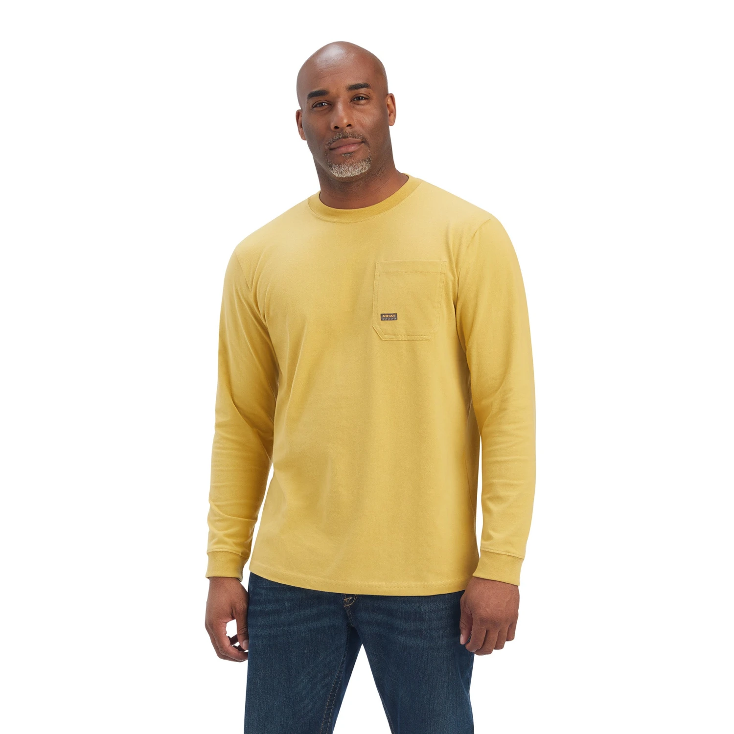 Ariat® Men's Rebar Outdoor Graphic Antique Gold T-Shirt 10041418 3 Ariat® Men's Rebar Outdoor Graphic Antique Gold T-Shirt 10041418