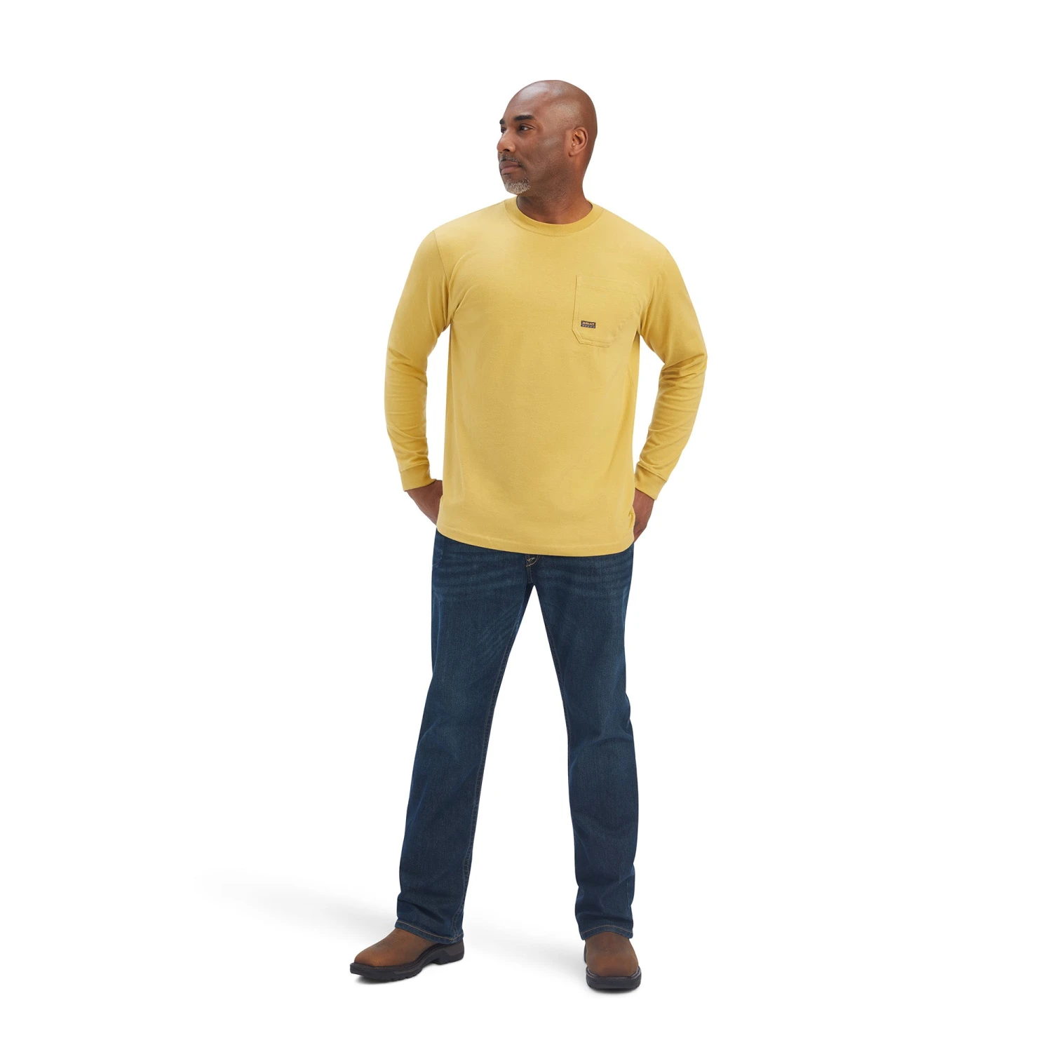 Ariat® Men's Rebar Outdoor Graphic Antique Gold T-Shirt 10041418 6 Ariat® Men's Rebar Outdoor Graphic Antique Gold T-Shirt 10041418 - Image 4