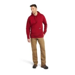 Ariat Men's Rebar Roughneck Red Pullover Hoodie 10041446 9 Ariat Men's Rebar Roughneck Red Pullover Hoodie 10041446 -Ariat F22 MNS WORK 10041446 full