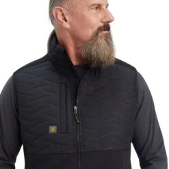 Ariat Men's Rebar Cloud 9 Insulated Black Vest 10041503 8 Ariat Men's Rebar Cloud 9 Insulated Black Vest 10041503 -Ariat F22 MNS WORK 10041503 detail01