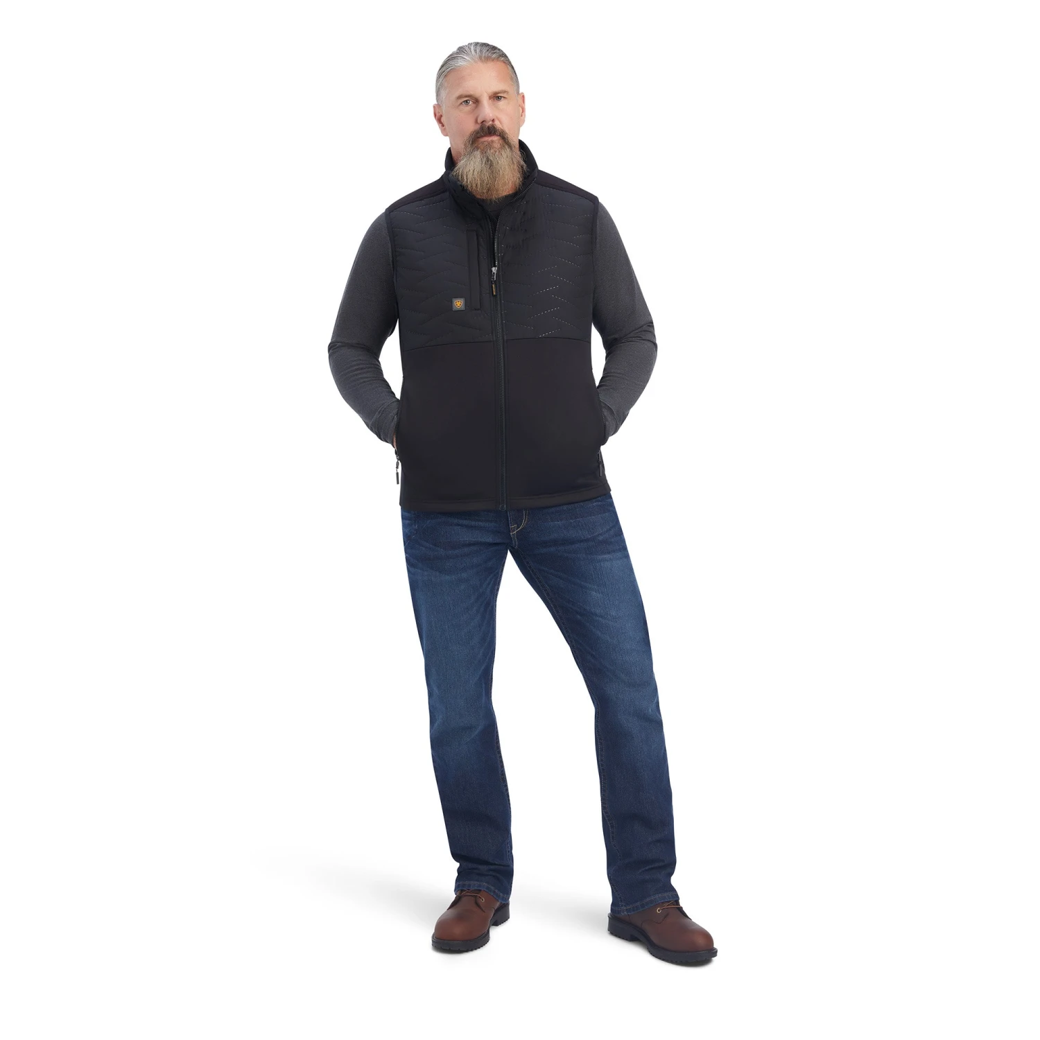 Ariat Men's Rebar Cloud 9 Insulated Black Vest 10041503 6 Ariat Men's Rebar Cloud 9 Insulated Black Vest 10041503 - Image 4