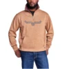 Kimes Ranch® Men's Heather Rusty Filmore Quarter Zip Pullover FQZ-RY -Ariat FQZ RY