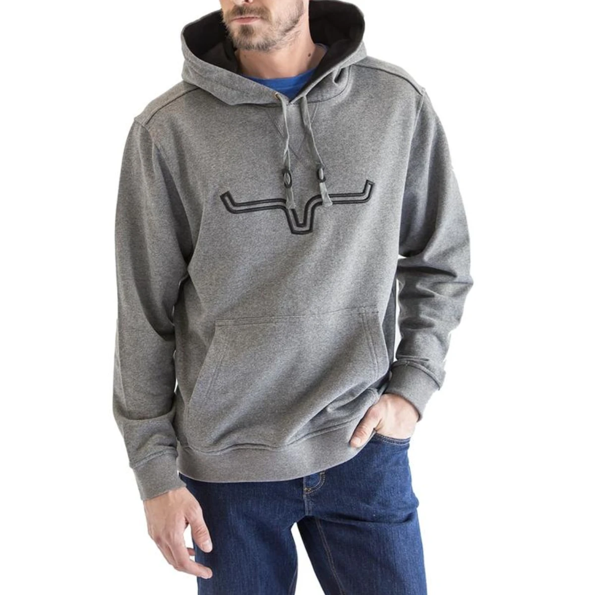 Kimes Ranch® Men's Fast Talker Heather Charcoal Grey Hoodie FST-HCG 2 Kimes Ranch® Men's Fast Talker Heather Charcoal Grey Hoodie FST-HCG