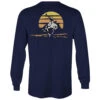 Hooey Men's Sunset Bronc Long Sleeve Navy T-Shirt HT1534NV -Ariat HT1534NV back