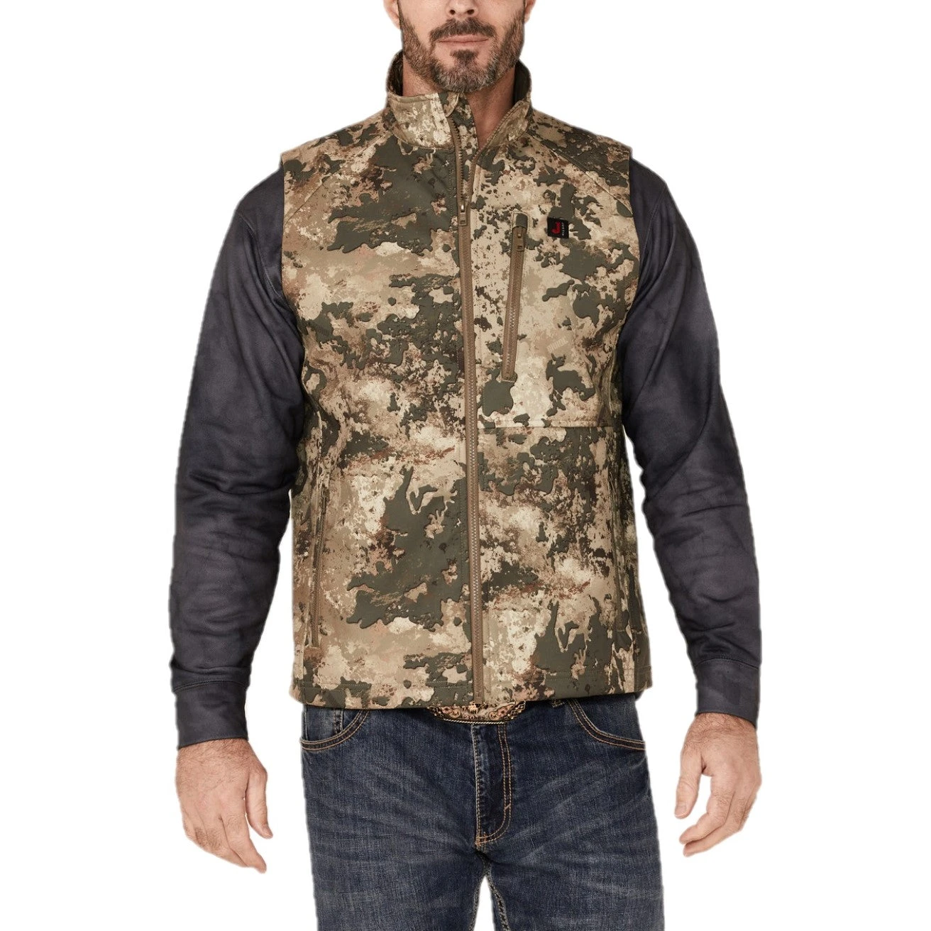 Justin Men's Austin Camo Print Vest J-1471CMO 3 Justin Men's Austin Camo Print Vest J-1471CMO