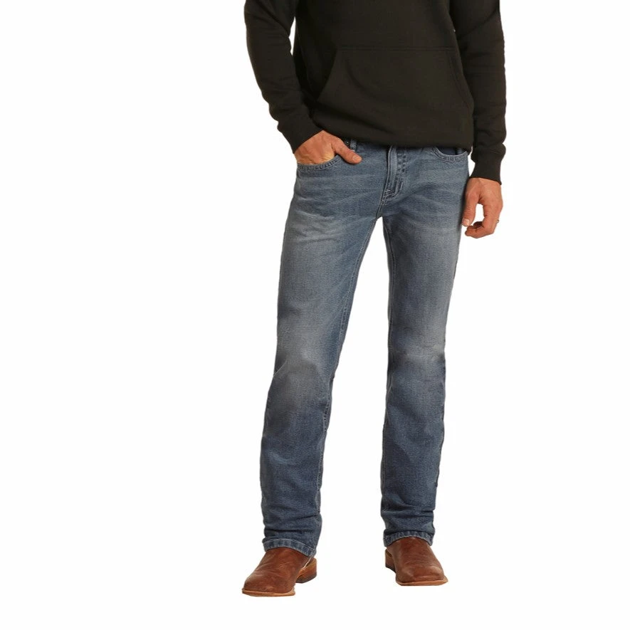 Rock & Roll Denim Men's Hooey Reflex Revolver Medium Vintage Jeans M1R1807-44 4 Rock & Roll Denim Men's Hooey Reflex Revolver Medium Vintage Jeans M1R1807-44 - Image 2