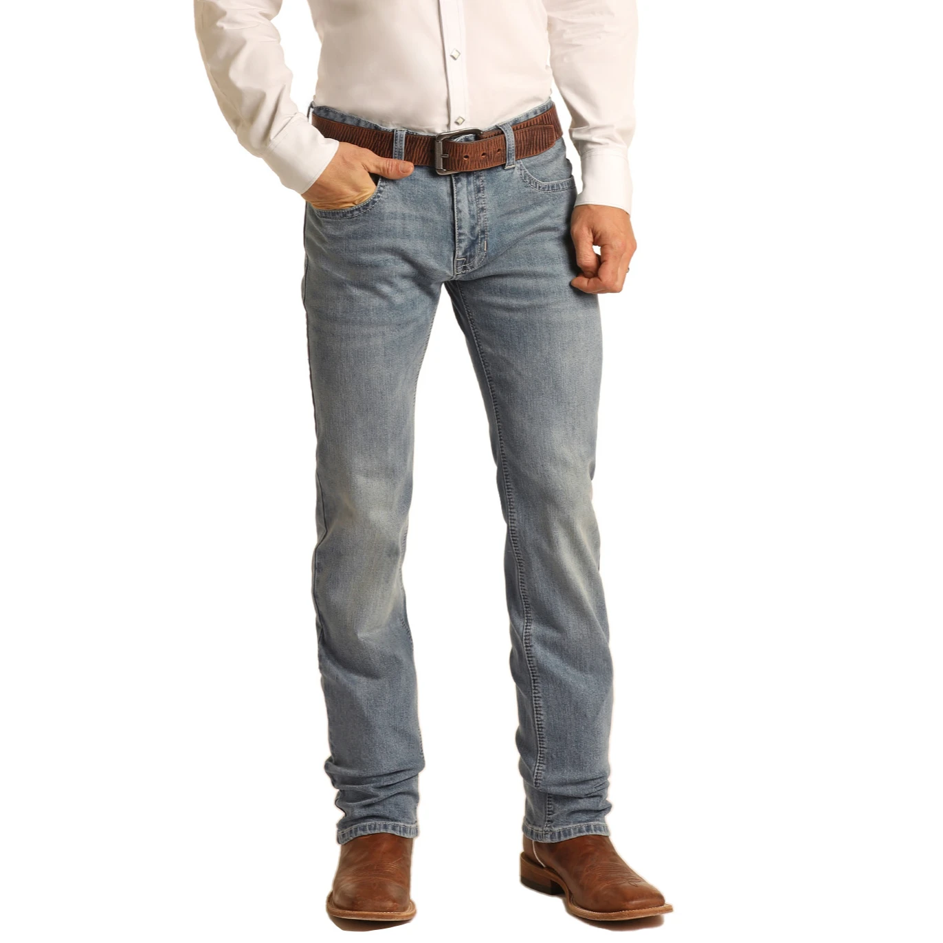 Rock & Roll Denim® Men's Vintage '46 Straight Leg Jeans M1R3559 4 Rock & Roll Denim® Men's Vintage '46 Straight Leg Jeans M1R3559 - Image 2