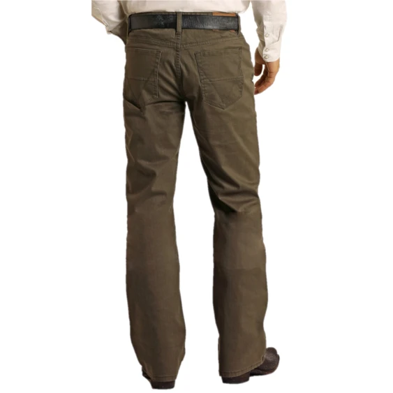 Rock & Roll Denim® Men's Olive Revolver Straight Leg Jeans M1R3589 3 Rock & Roll Denim® Men's Olive Revolver Straight Leg Jeans M1R3589