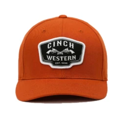 Cinch® Men's 6-panel Orange Flex Fit Cap MCC0627789 7 Cinch® Men's 6-panel Orange Flex Fit Cap MCC0627789 -Ariat MCC0627789A