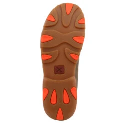Twisted X Men's Neon Orange Brown Bomber Driving Mocs MDM0019 -Ariat MDM0019 03