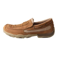 Twisted X Men's Driving Moc Distressed Saddle Brown Shoes MDMS013 -Ariat MDMS013 2