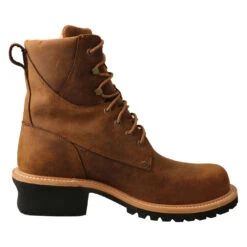 Twisted X Men's Brown Composite Toe 8" Logger Work Boots MLGCW03 -Ariat MLGCW03 4