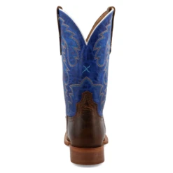 Twisted X® 12" Rancher Indigo Blue & Brown Square Toe Boots MRAL029 -Ariat MRAL029 2