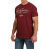 Cinch® Men's Graphic Logo Heather Burgundy T- Shirt MTT1690552 -Ariat MTT1690552 1
