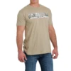 Cinch® Men's Logo Graphic Heather Tan T-Shirt MTT1690555 -Ariat MTT1690555a