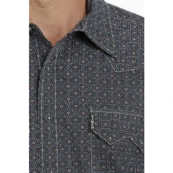 Cinch® Men's Teal Western Plain Weave Snap Down Shirt MTW1301053 7 Cinch® Men's Teal Western Plain Weave Snap Down Shirt MTW1301053 -Ariat MTW1301053 2