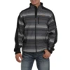 Cinch® Men's Black Striped Bonded Softshell Jacket MWJ1063004 -Ariat MWJ1063004 1
