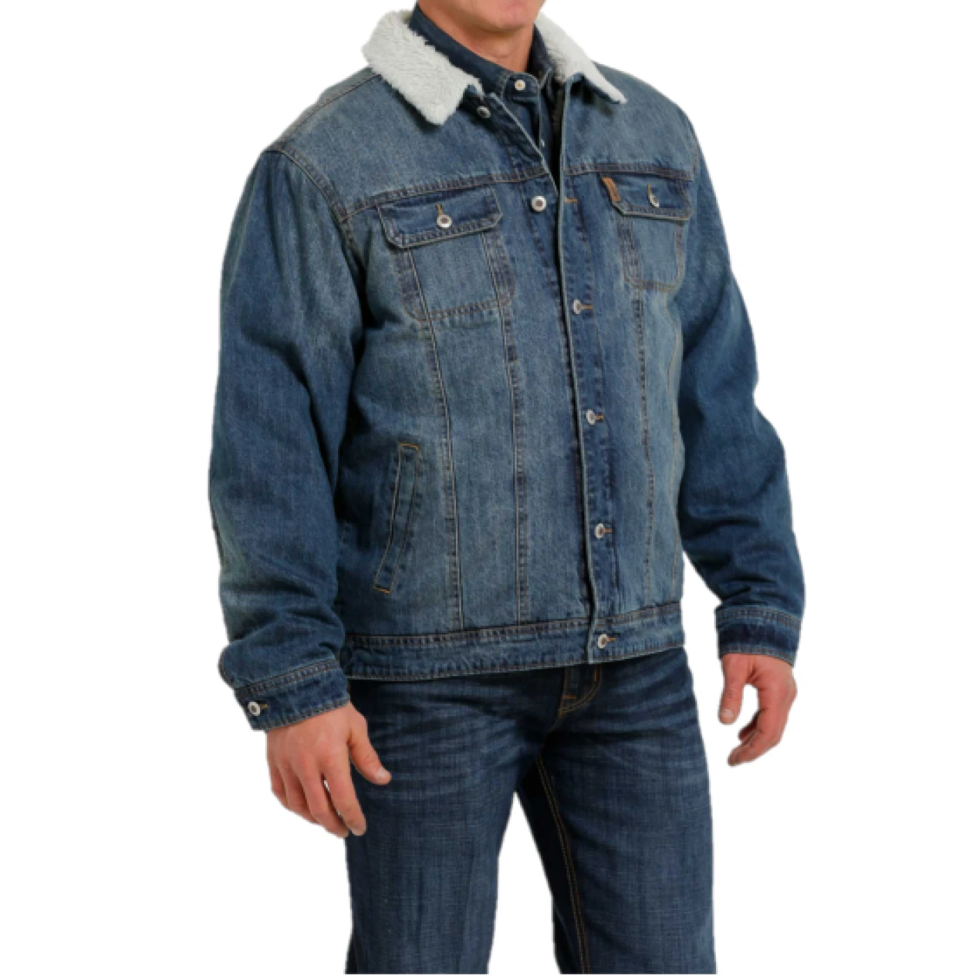 Cinch® Men's Denim Concealed Carry Trucker Jacket MWJ1074006 4 Cinch® Men's Denim Concealed Carry Trucker Jacket MWJ1074006 - Image 2
