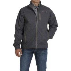 Cinch Men's Textured Bonded Navy Jacket MWJ1086008 8 Cinch Men's Textured Bonded Navy Jacket MWJ1086008 -Ariat MWJ1086008