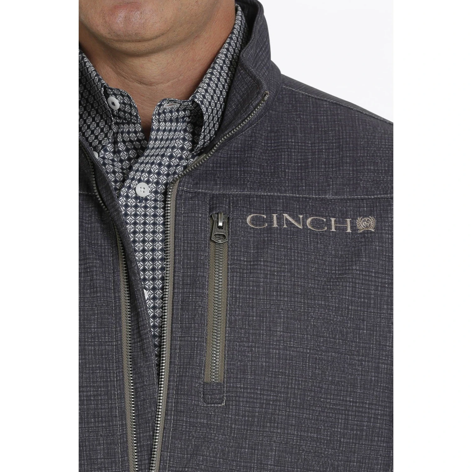 Cinch Men's Textured Bonded Navy Jacket MWJ1086008 6 Cinch Men's Textured Bonded Navy Jacket MWJ1086008 - Image 4