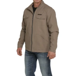 Cinch® Men's Stone Tan Lined Canvas Coat MWJ1573001 8 Cinch® Men's Stone Tan Lined Canvas Coat MWJ1573001 -Ariat MWJ1573001b