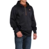 Cinch® Men's 1/4 Zip Tech Navy & Orange Pullover Hoodie MWK1240001 1 Cinch® Men's 1/4 Zip Tech Navy & Orange Pullover Hoodie MWK1240001 -Ariat MWK1240001