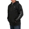 Cinch® Men's Black Pullover Half Zip Hoodie MWK1240003 -Ariat MWK1240003b