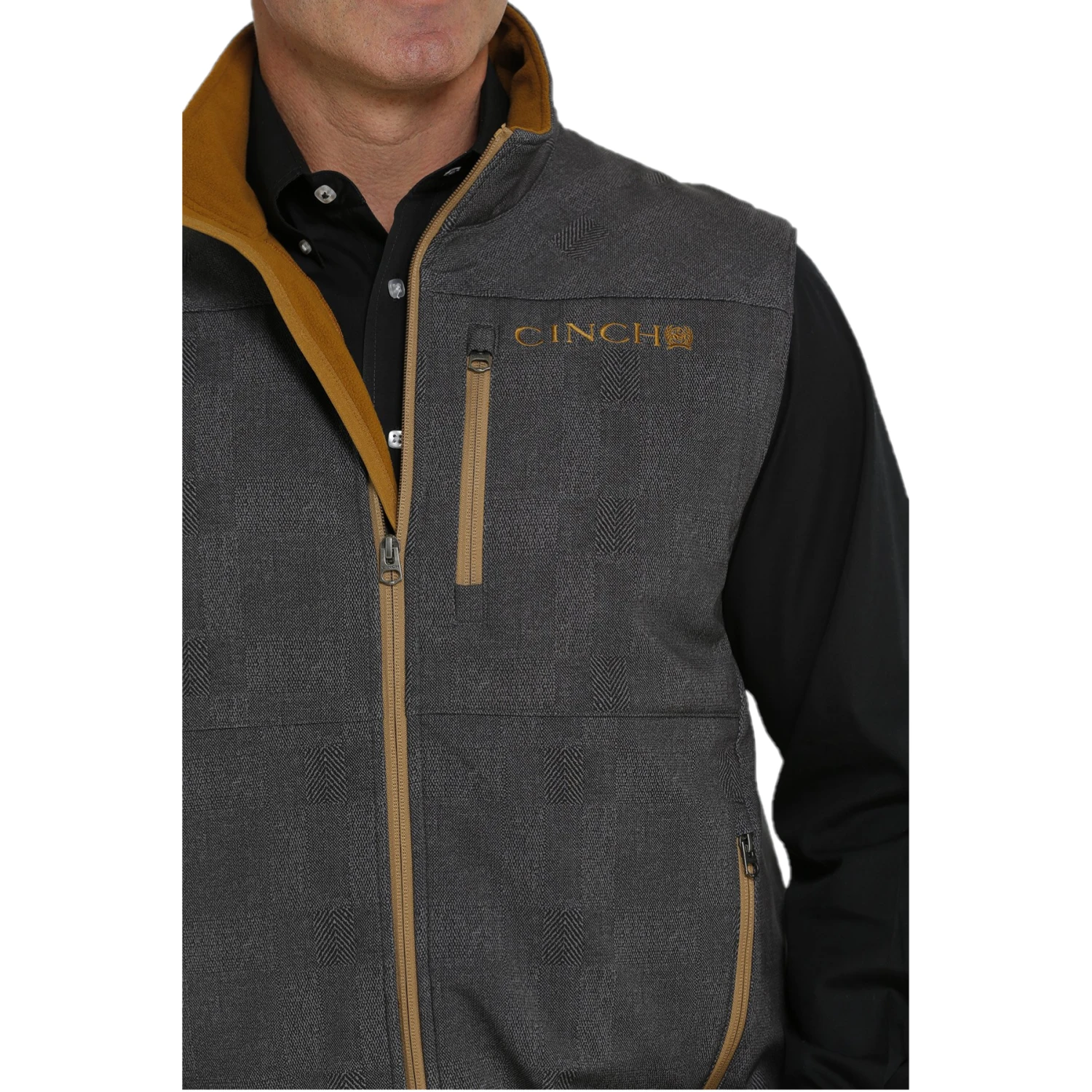 Cinch® Men's Concealed To Carry Charcoal Vest MWV1541006 6 Cinch® Men's Concealed To Carry Charcoal Vest MWV1541006 - Image 4