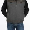 Cinch Men's Concealed Carry Wooly Charcoal Grey Vest MWV1543002 -Ariat MWV1543002