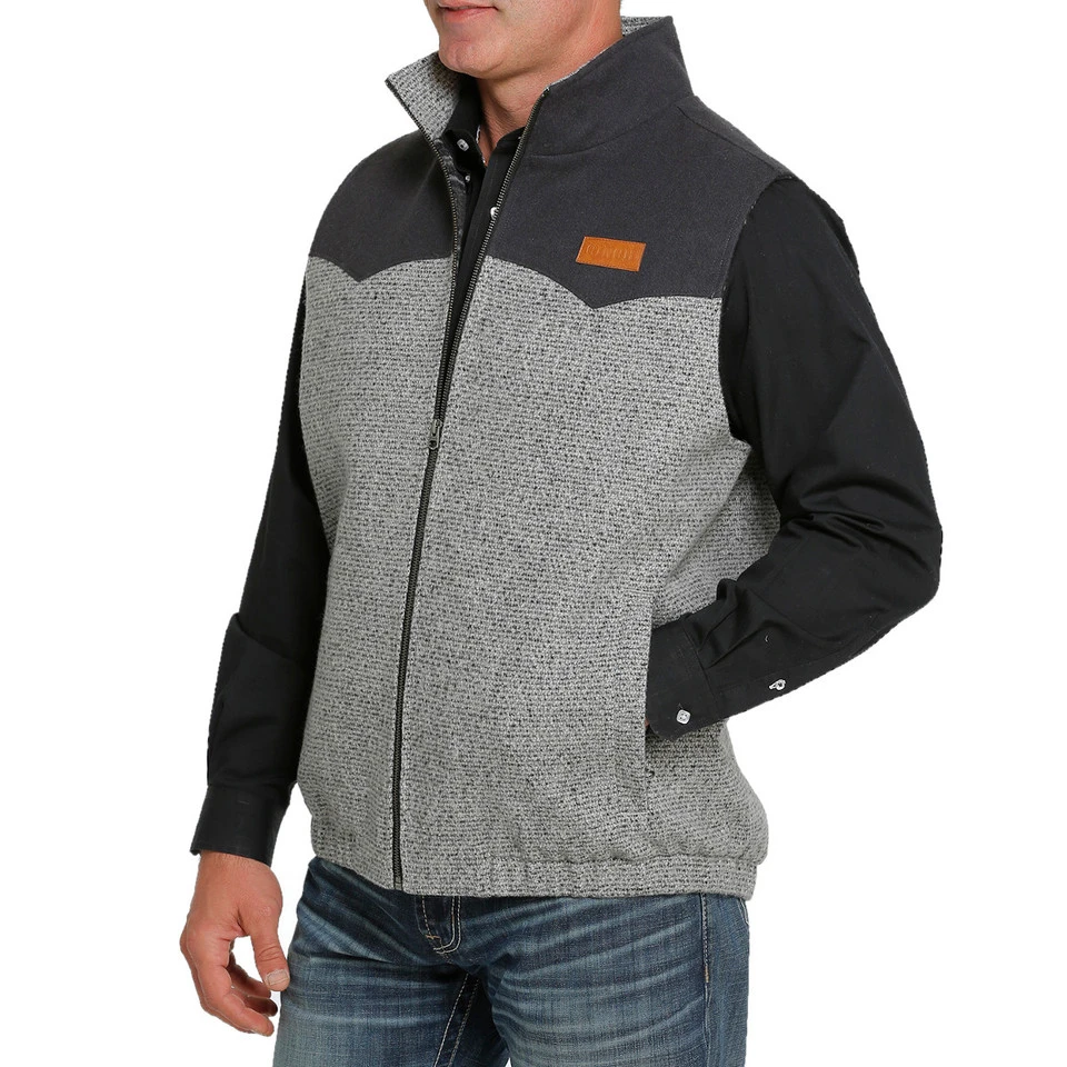 Cinch® Men's Grey Blanket Lined Poly-Wool Vest MWV1579001 4 Cinch® Men's Grey Blanket Lined Poly-Wool Vest MWV1579001 - Image 2