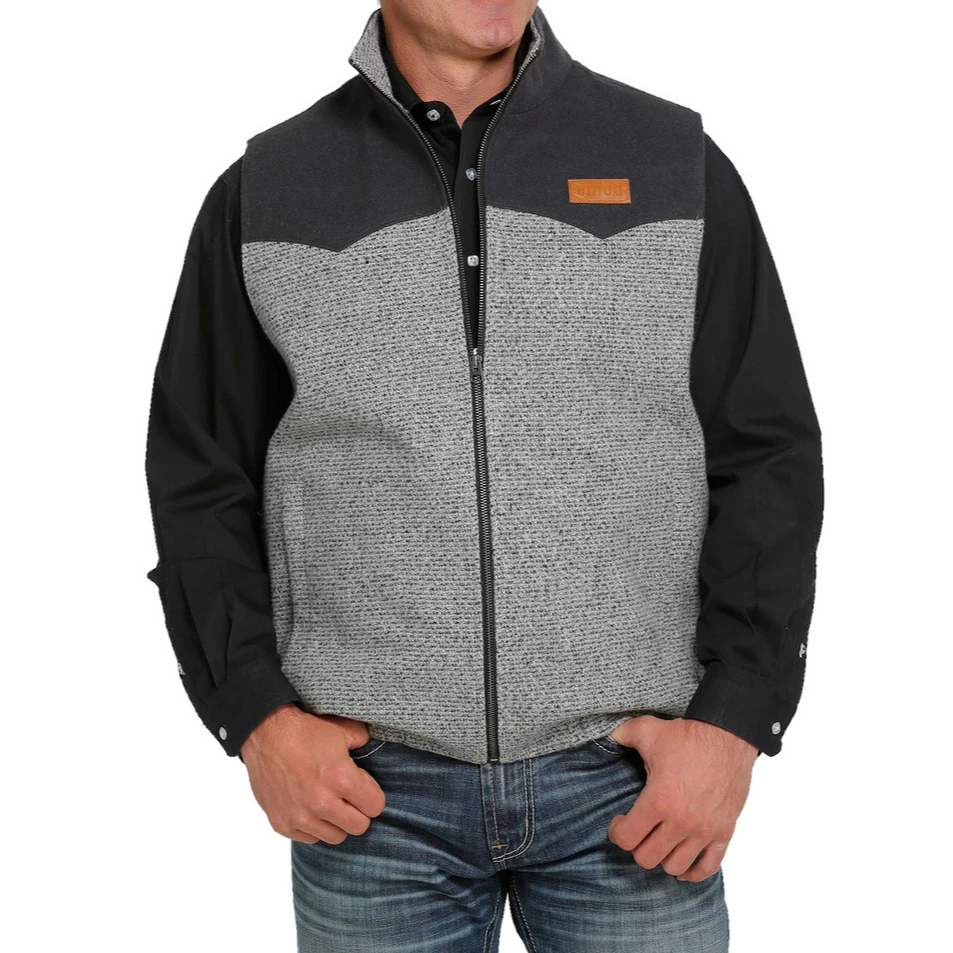 Cinch® Men's Grey Blanket Lined Poly-Wool Vest MWV1579001 3 Cinch® Men's Grey Blanket Lined Poly-Wool Vest MWV1579001