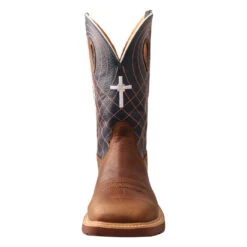 Twisted X Men's Mocha & Navy Ally Toe H2O Work Boots MXBAW01 -Ariat MXBAW01 5