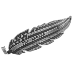 Montana Silversmiths The Legend Chris Kyle Silver Hat Feather CKHF5458MA