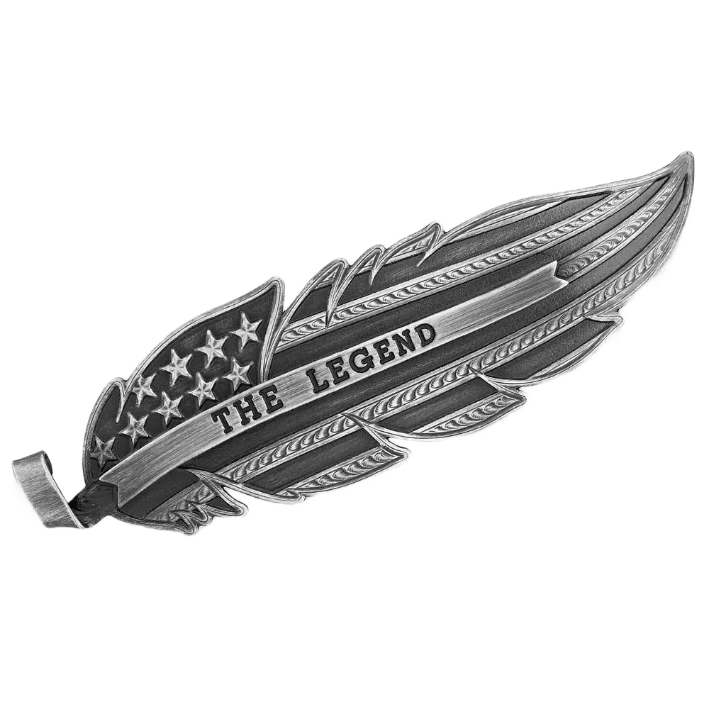 Montana Silversmiths The Legend Chris Kyle Silver Hat Feather CKHF5458MA 3 Montana Silversmiths The Legend Chris Kyle Silver Hat Feather CKHF5458MA