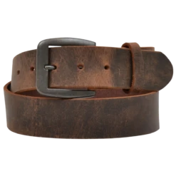 3D Belt Company Men's Brown Distressed Raw Edge Leather Belt D1162