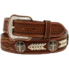 3D Belt Men's Tooled Calf Hair Cross Concho Brown Belt D100011608 -Ariat Myproject 2023 04 12T124743.457