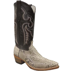 Cowtown Men's Chocolate Cut Python Western Boot N818