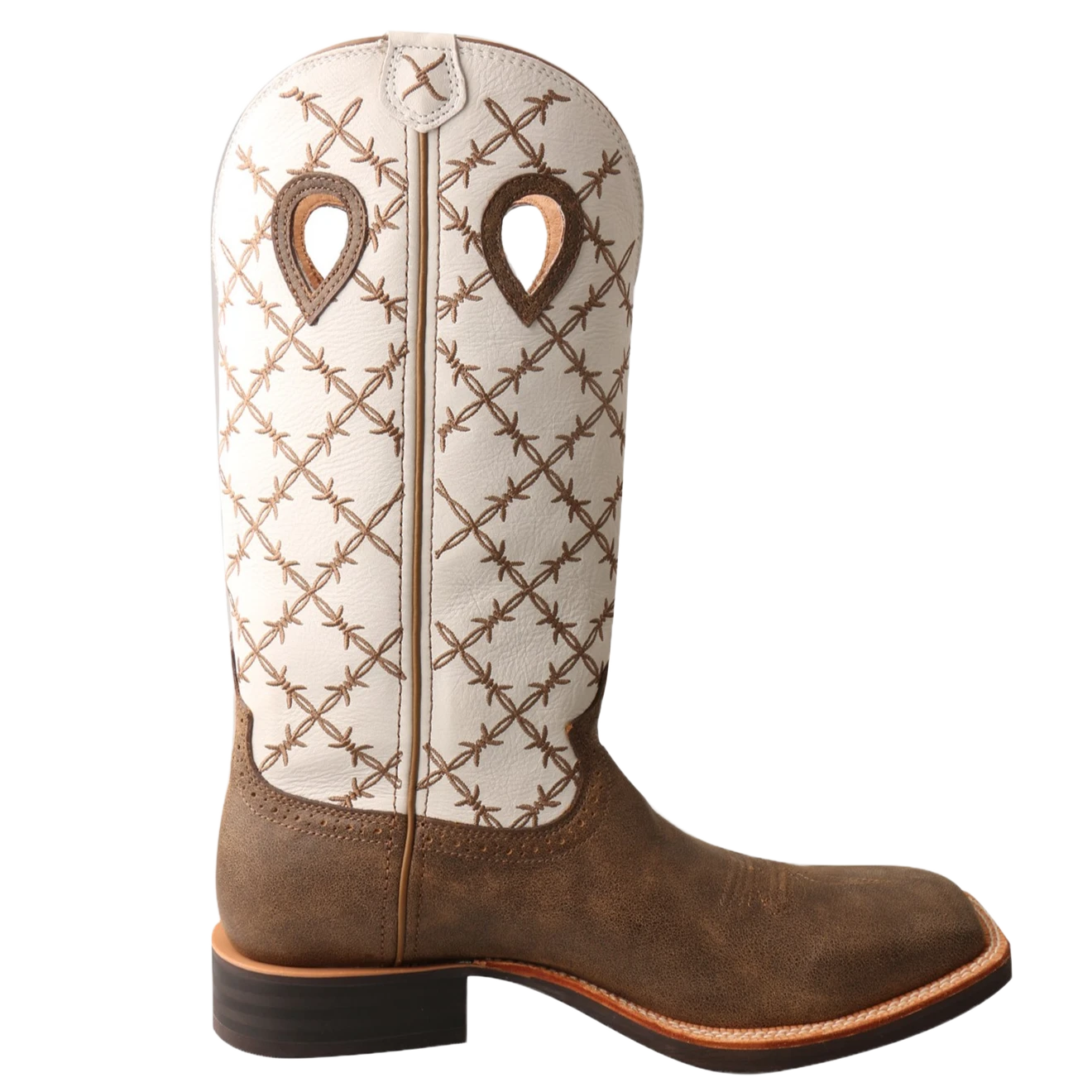 Twisted X Men's Ruff Stock Bomber And White Square Toe Boots MRS0056 4 Twisted X Men's Ruff Stock Bomber And White Square Toe Boots MRS0056 - Image 2