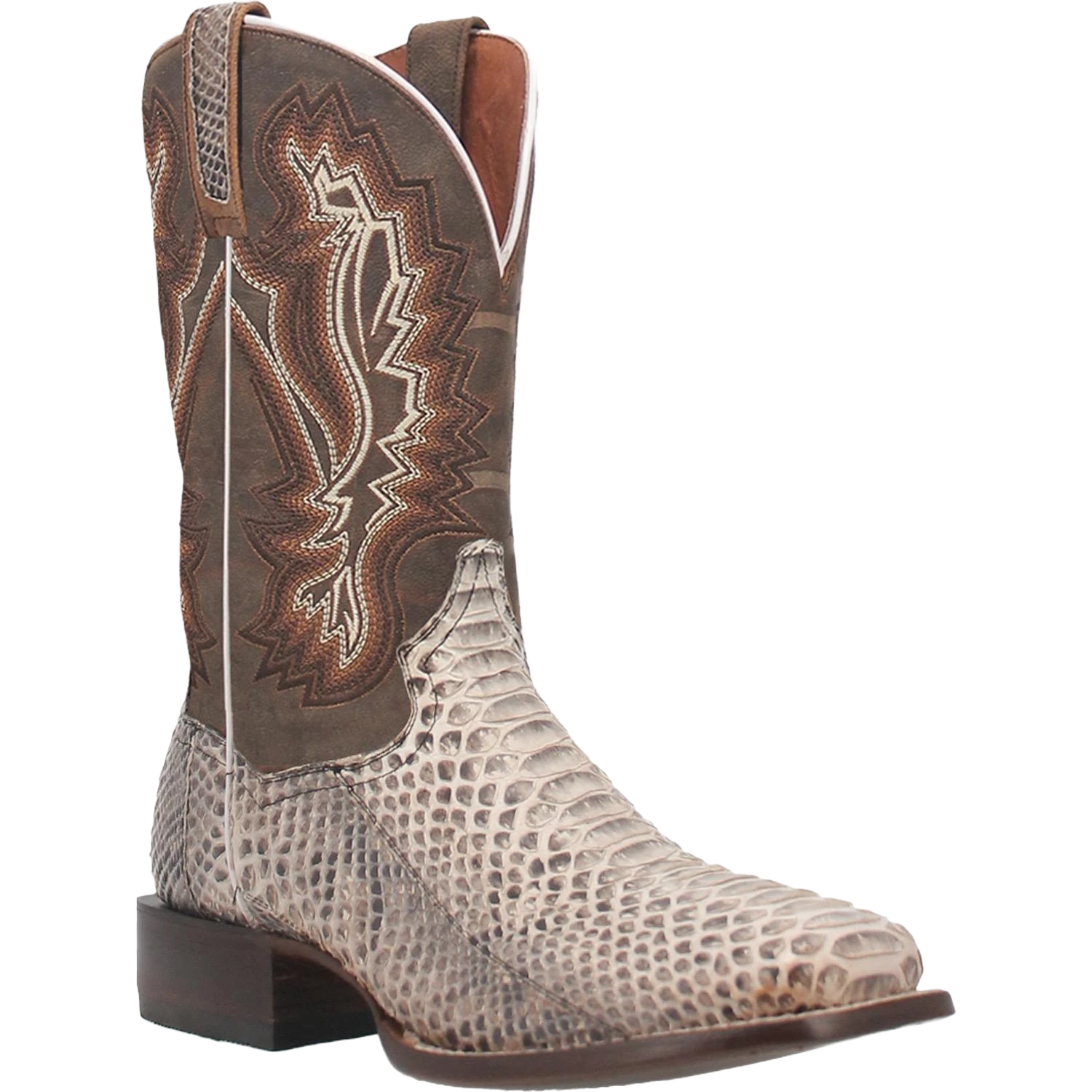 Dan Post Men's Brutus Snake Leather Brown Western Boots DP4917 3 Dan Post Men's Brutus Snake Leather Brown Western Boots DP4917