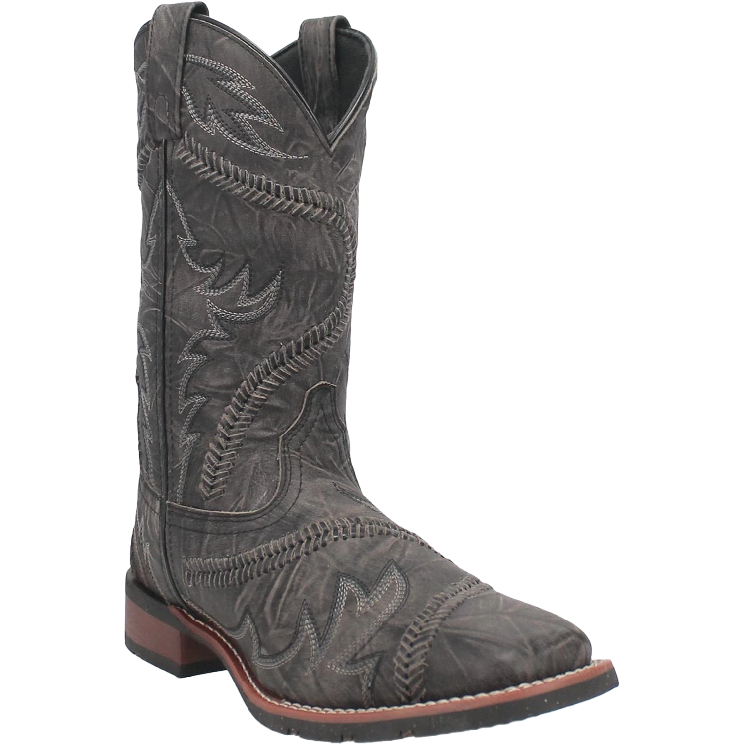 Laredo Men's Kade Charcoal Grey Square Toe Boots 7978 3 Laredo Men's Kade Charcoal Grey Square Toe Boots 7978