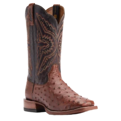 Ariat Men's Broncy Cinnamon Full QuillDark Auburn Western Boots 10044576