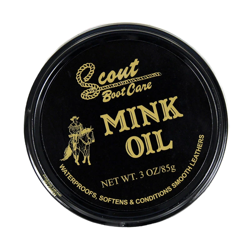 Scout Leather Boot Care Mink Oil 3oz Tub 03984 3 Scout Leather Boot Care Mink Oil 3oz Tub 03984