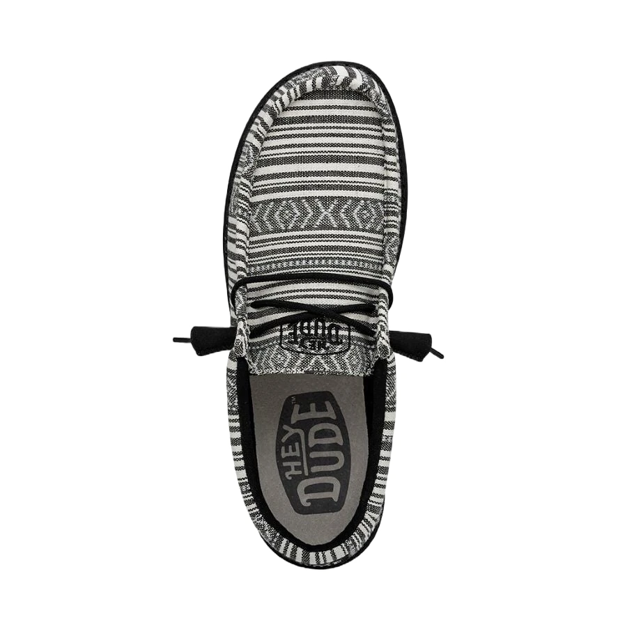 Hey Dude Men's Wally Serape Gravel Black Slip On Shoes 40017-0YB 4 Hey Dude Men's Wally Serape Gravel Black Slip On Shoes 40017-0YB - Image 2