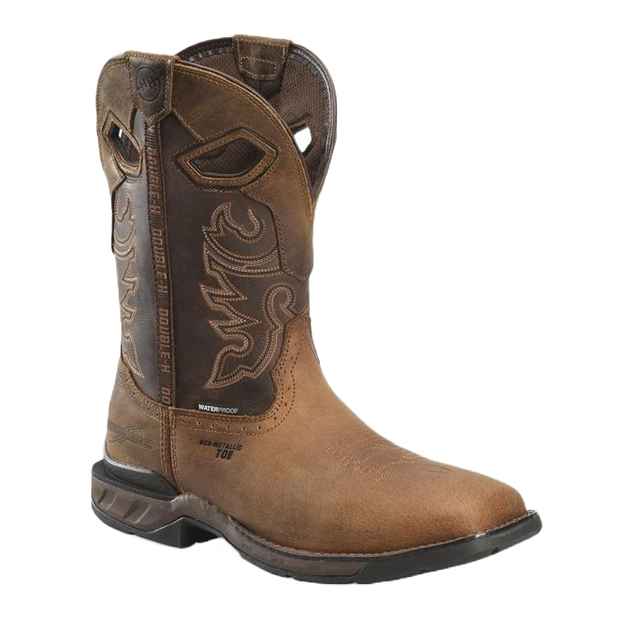 Double H Men's Wilmore Composite Square Toe Brown Boots DH5370 3 Double H Men's Wilmore Composite Square Toe Brown Boots DH5370