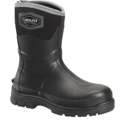 Carolina Men's Mud Jumper 10" Steel Toe Black Rubber Boots CA2201
