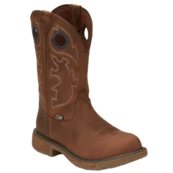 Justin Men's Rush Brown Round Toe Work Boots SE4332