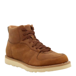 Wrangler Men's 6" Lace-Up Rugged Brown Wedge Work Boots KMQ0004